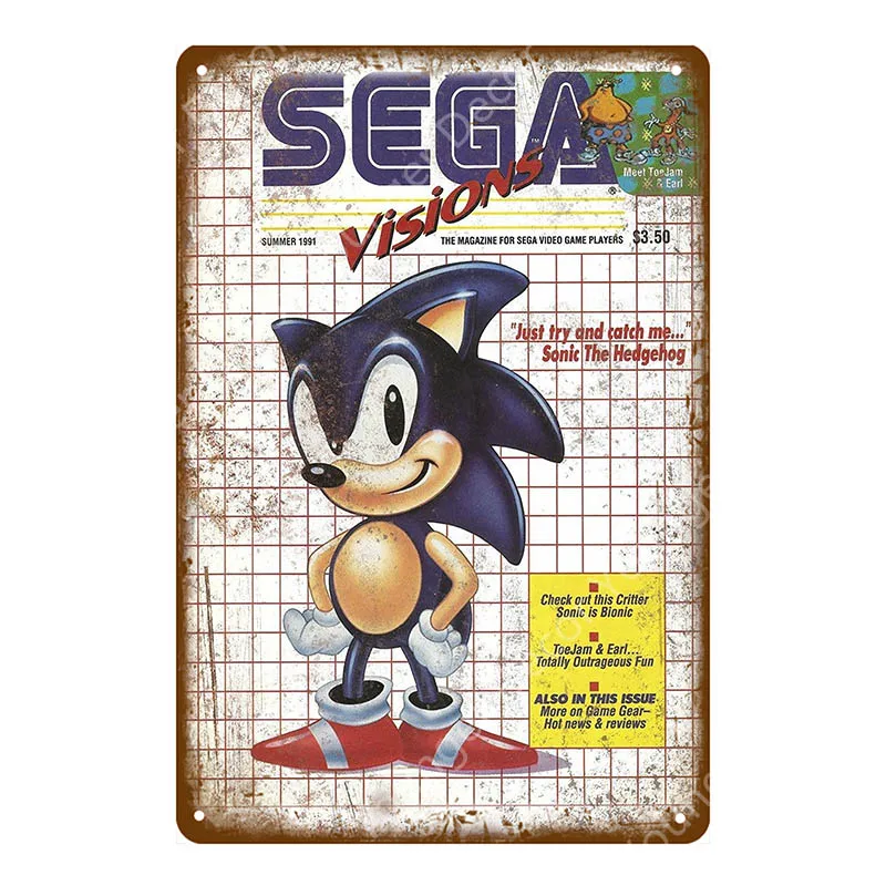 Классический постер для видеоигр, nintendo power, мультяшная Наклейка на стену с Супер Марио, sega Gamer, настенная живопись, доска, декор для комнаты