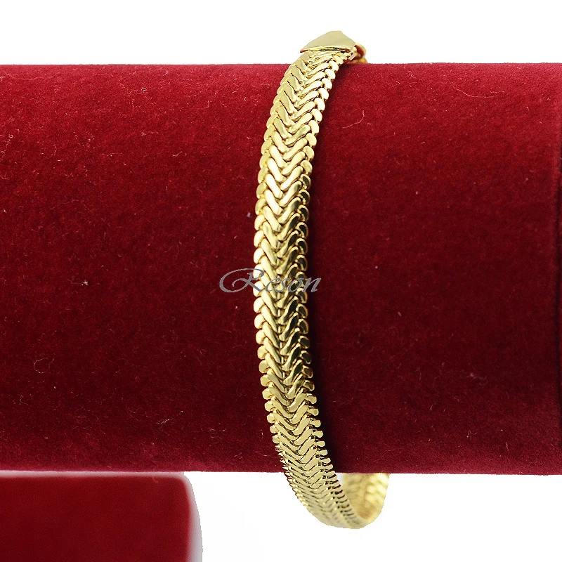 Браслет 6 5 мм для мужчин и женщин 1 шт. желтый розовый белый золотой цвет