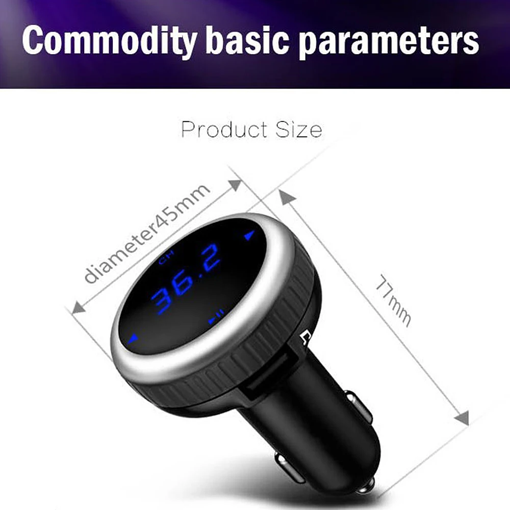 Lonleap Новый Автомобильный MP3 аудио Aux плеер Bluetooth fm передатчик Handsfree беспроводной