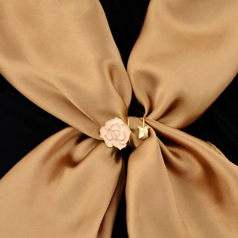 2018 модные ювелирные изделия брошь в форме розового цветка с эмалью пряжка для