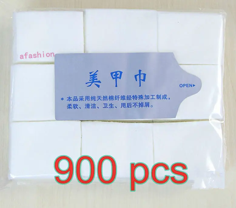 900 шт лак для дизайна ногтей удаляет бумагу акриловый гель очистки салфетки