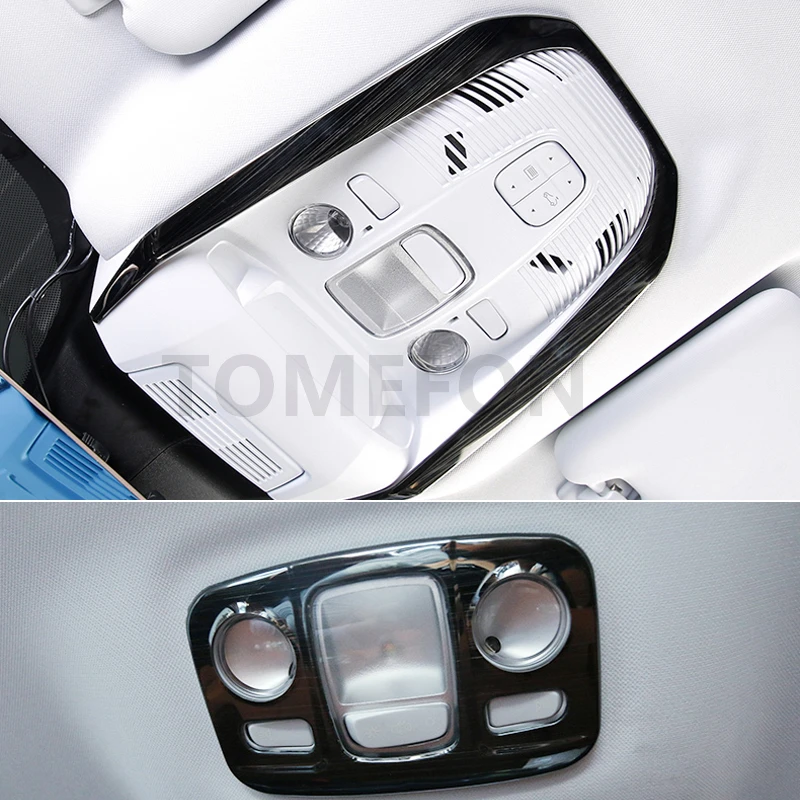 SS2pcsB TOMEFON для peugeot 3008 GT Передняя Задняя осветительная лампа для чтения крышка отделка молдинг аксессуары для интерьера - Название цвета: SS2pcsB