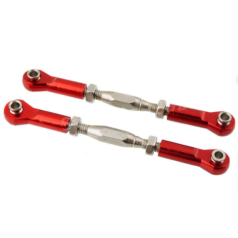

2 Pieces RC Car Upgrade Part Aluminum Alloy Front / Rear Servo Link SLA013 For 1/10 Scale Models Traxxas Slash 4x4 / Huan Qi 727