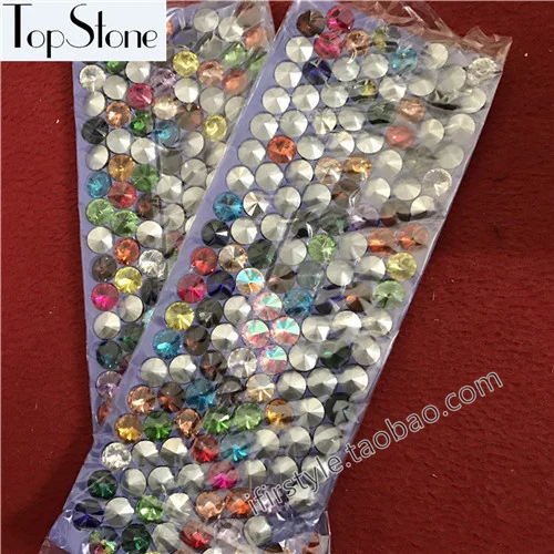 14mm 176pcs Микс цветов модные Rivoli камень Pointback круглые стеклянные кристаллы ювелирных изделий, DIY украшения 6 мм 8 мм, 10 мм, 12 мм, 14 мм, 16,18 мм - Цвет: 14mm 176pcs