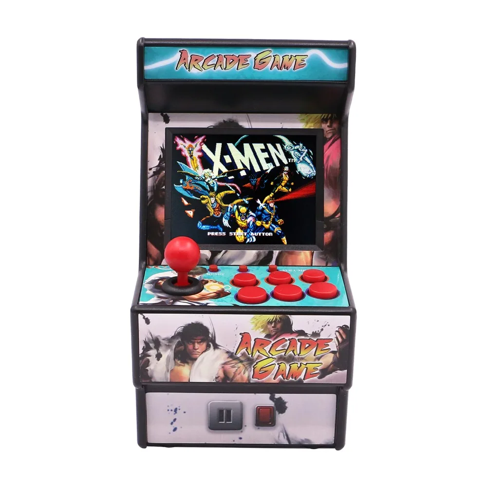 Мини аркадная игровая машина 2 8 &quot встроенная 156 классических портативных игр