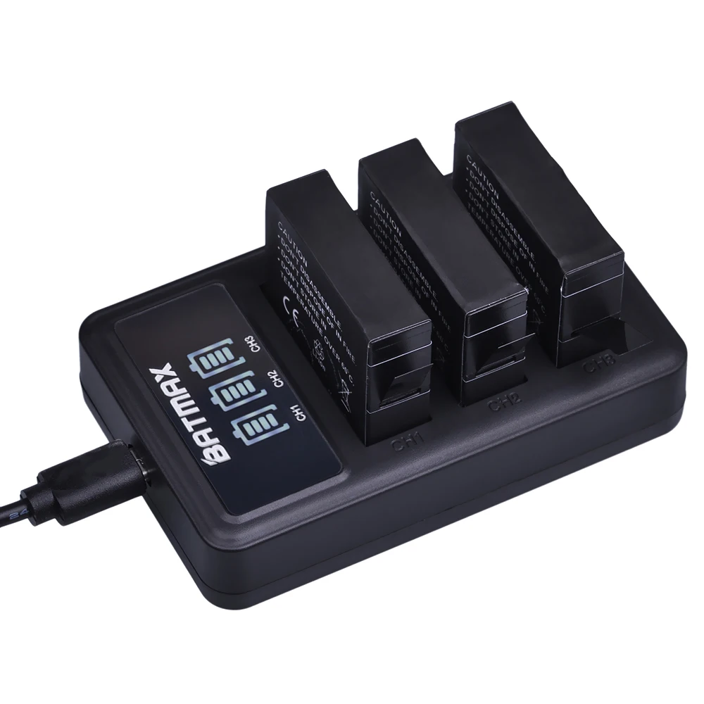 4 шт. 1680 мА/ч AHDBT-401 Батарея + ЖК-дисплей двойной Зарядное устройство для экшн-камеры