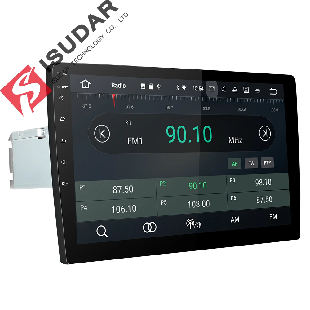 Isudar Автомобильный мультимедийный плеер 1 Din автомагнитола gps Android 8 0 для VW/Volkswagen/Golf
