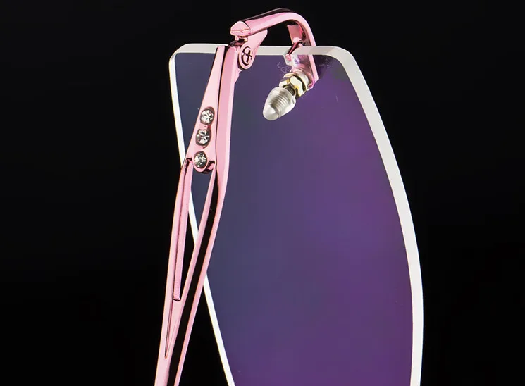 

Eyesilove women lady square rimless myopia glasses fashion Glasses prescription eyeglasses ultra-light from -0.50 to -6.00