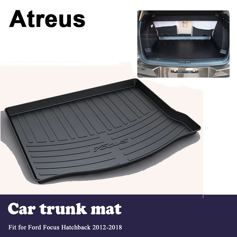 

Atreus грузовой напольный коврик для багажника автомобиля, защитное одеяло для хэтчбека Ford Focus 2012 2013 2014 2015 2016 2017 2018