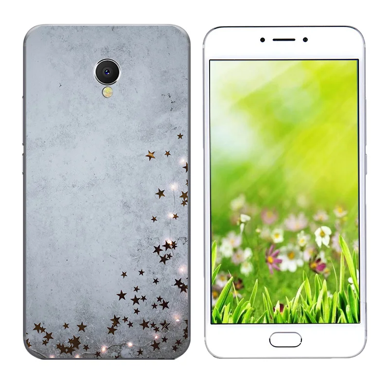 Thin Back Case for Meizu MX6 5.5 inch Triangle Printing Cover Soft Silicon Protection Cases TPU Shell |