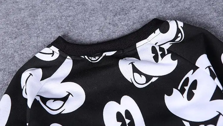 Fashion baby Boys Girls clothing sets Mickey Cartoon Printing kids clothes long sleeve tops + pants suits for boy JM21 | Детская одежда