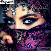 dispaint full squareround drill 5d diy diamond painting masked beauty embroidery cross stitch 3d home decor gift a10628