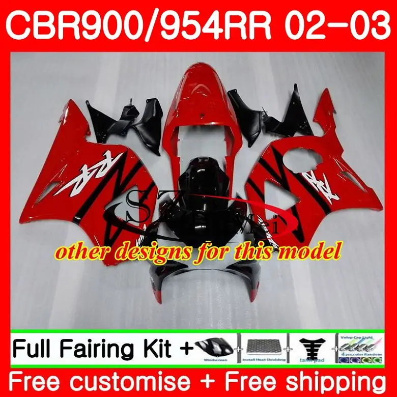 Корпус обтекателя Для HONDA розового цвета CBR900RR CBR 954 RR CBR900 CBR954 55SH19 900RR CBR954RR 02 03 954RR 2002