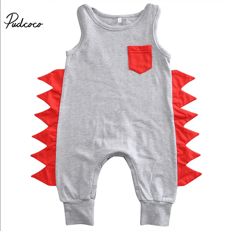 Маленький хлопковый комбинезон для маленьких мальчиков и девочек 2017 г. Осенний