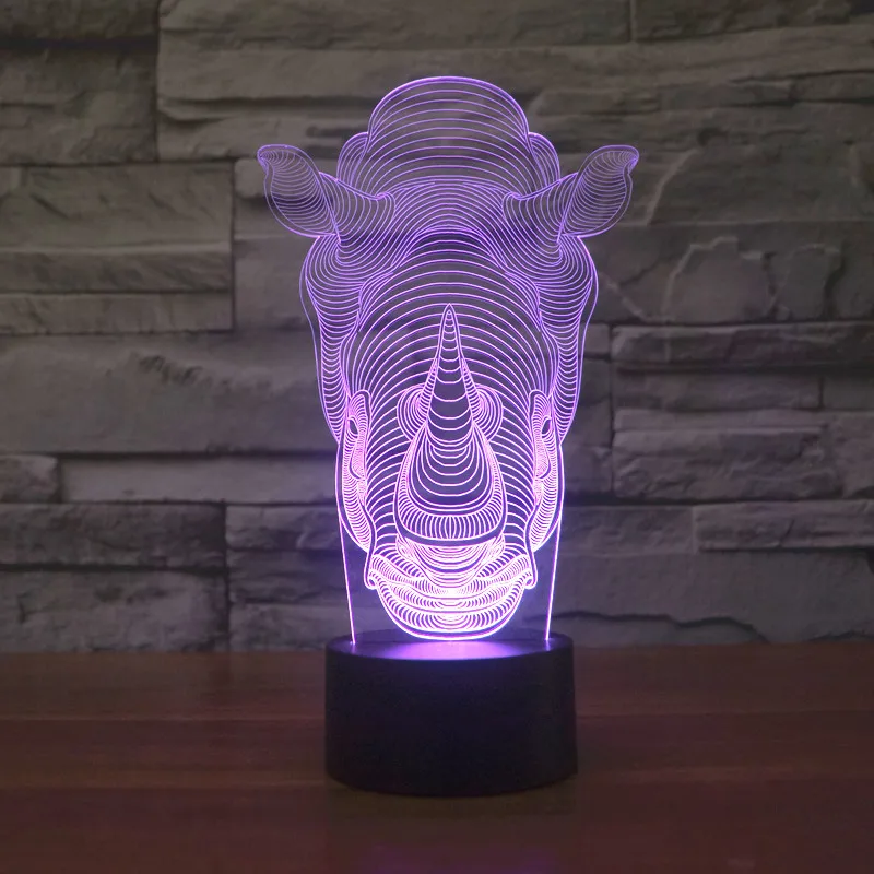 Светодиодная лампа с градиентом 7 цветов сенсорным выключателем|3d light|led night lightnight