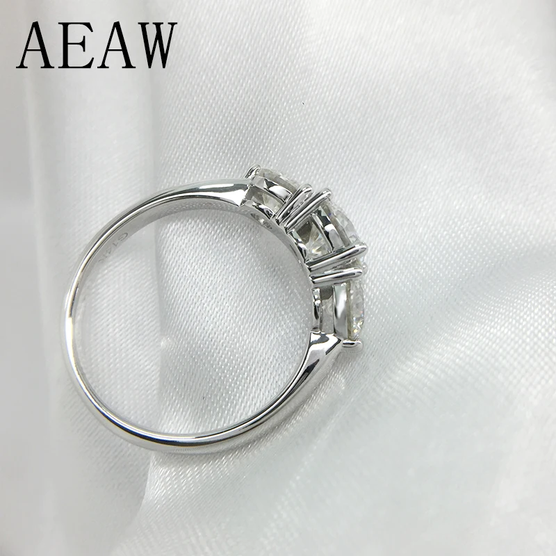 Обручальное и свадебное кольцо AEAW 2ctw с бриллиантом круглым покрытием диаметром 6