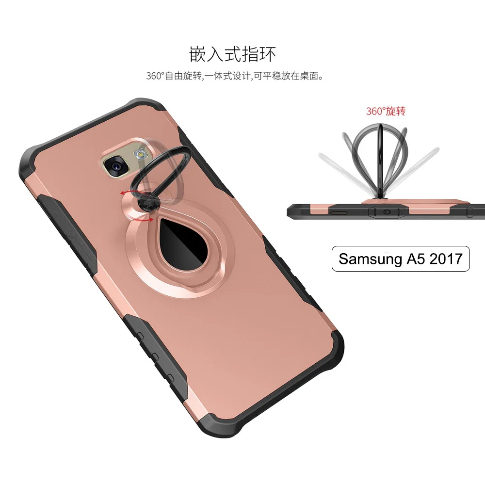 Для Samsung Galaxy A5 2017 A520 случай 2 Слои противоударный Heavy Duty телефон Обложка В виде