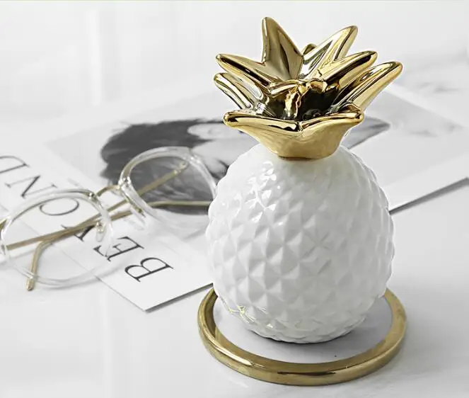 1 шт. Керамика ананас деньги Коробки украшения для дома современные копилка