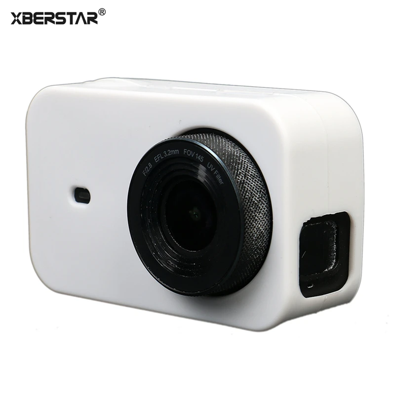 Силиконовый защитный чехол XBERSTAR для Xiaomi Mijia 4K Mini Action Camera + Крышка объектива |