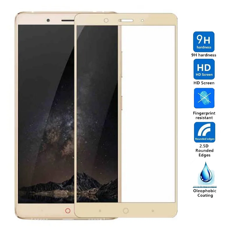Закаленное стекло с полным покрытием для ZTE Blade V8 A2 Plus пленка Nubia Z11 mini Max minis