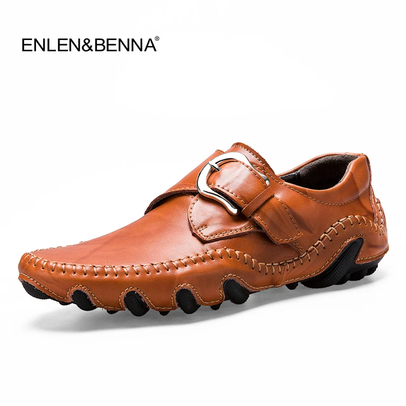 

Men's Casual Shoes British Style Moccasins Genuine Leather Flats Zapatos Hombre Loafers Footwear Men Winter&Spring Chaussures