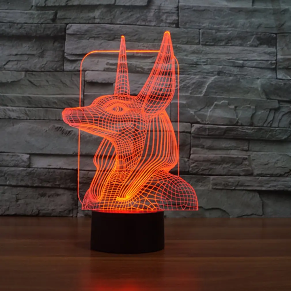 Фараон охранник 3D светодио дный огни красочные светодиодные постепенное