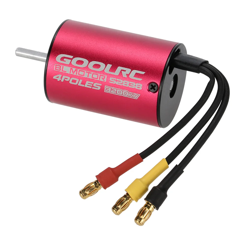 Оригинальный бесщеточный двигатель GoolRC S2838 3200KV и ESC Набор для 1/12 1/14 RC Car Truck |