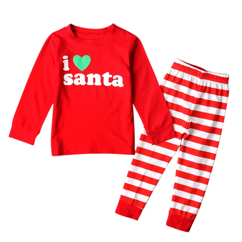 Коллекция 2017 года детский Рождественский пижамный комплект одежда для малышей с