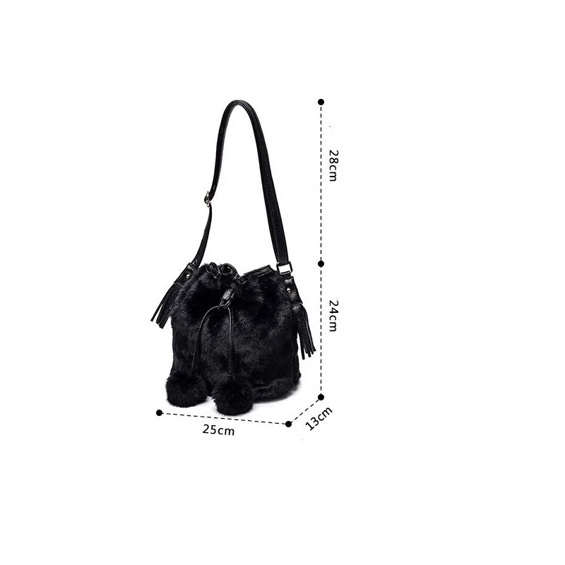 

2019 New Fashion Women Plush Tassel Shell Messenger Bags Shoulder Bag Solid Female Brand Leopard Design HL13-C
