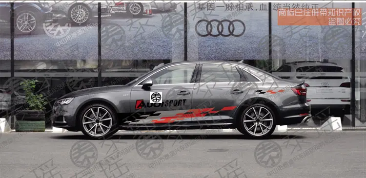 Taiyao автомобильный стильный, для спортивного автомобиля Наклейка для Audi A4 S4 RS4 автомобильные аксессуары и отличительные знаки авто стикер наклейка