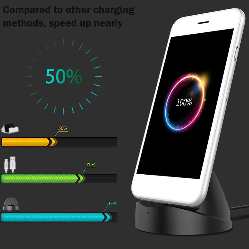 2018 стол Зарядное устройство док станции через usb type c зарядки интерфейс Телефон