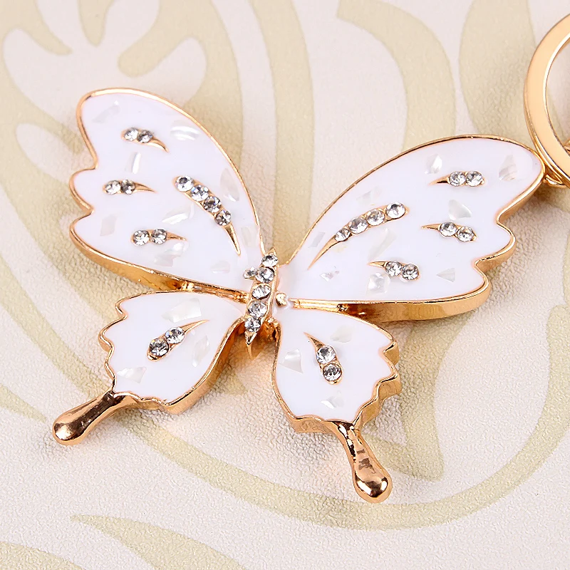 Высокое качество Шарм милый брелок в виде бабочки креативный Кристальный Брелок