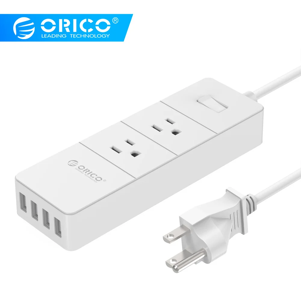 Orico Оригинальная Черная IPC 2A4U US лента питания с 1 5 силовой линией 20 Вт 2 выхода 4 usb