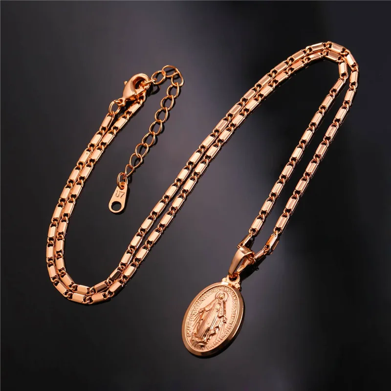 Подвеска Collare Дева Мария Золотой/розовое золото/серебро Цвет оптовая продажа