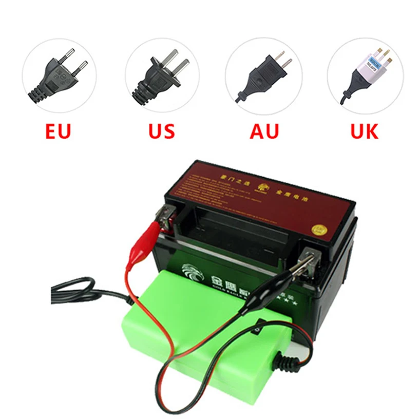 12 V 2A для мотоциклов и автомобилей свинцово кислотный Батарея Зарядное