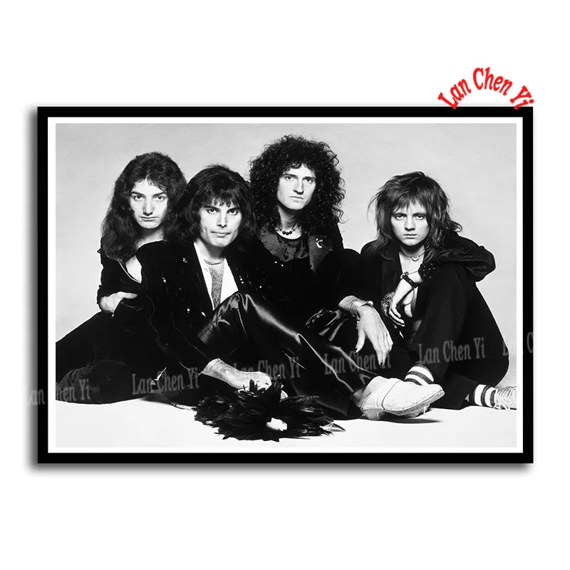 Queen Rock band бумажные плакаты с покрытием, домашний Декор, живопись, настенные Стикеры, бумажные плакаты 42*30 см - Цвет: Красный