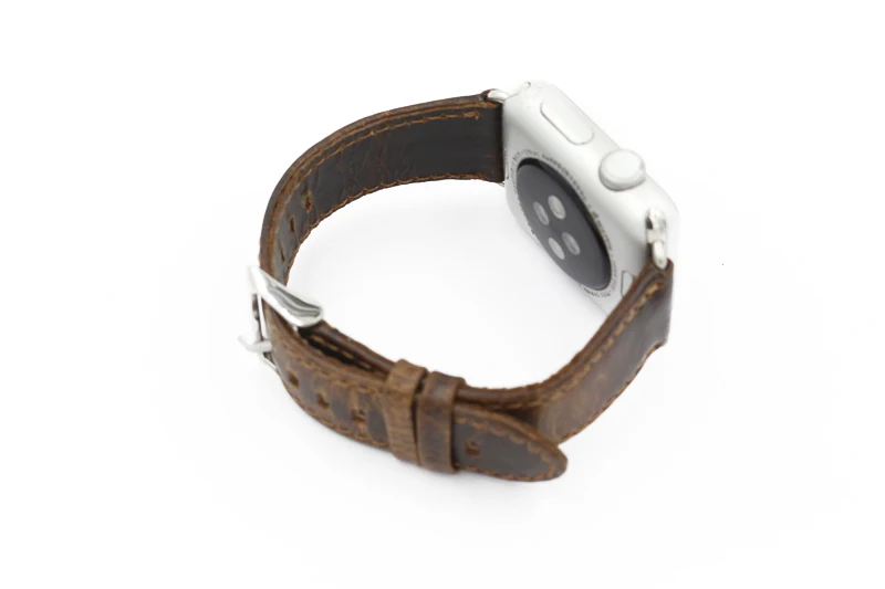 URVOI ремешок для apple watch ручной работы винтажный из натуральной кожи crazy horse iwatch с