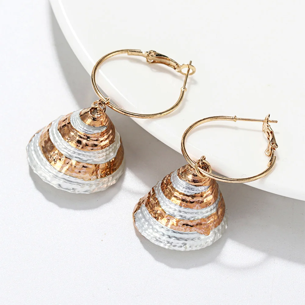 Новинка 2019 серьги в виде ракушек для женщин и девушек бижутерия плявечерние