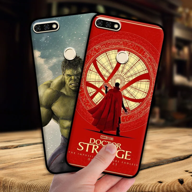Mosirui чехол для Huawei Honor 7C Nova 2 Lite Marvel hero Deadpool Человек-паук Черная пантера Халк