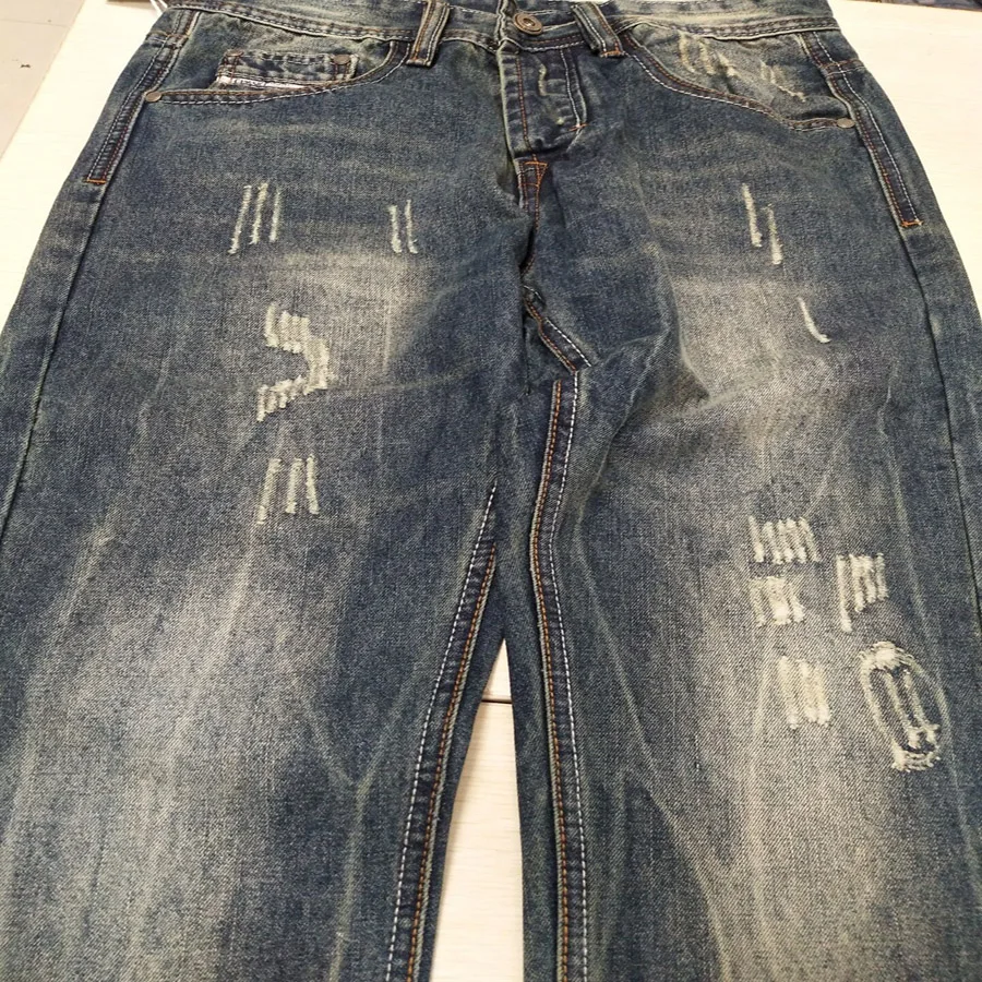 Men Jeans Hole Ripped Stretch Destroyed Homme Masculino Fashion Design Skinny Jean For Male Pants