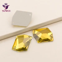 yanruo light topaz 3265 cosmic flatback rhinestone sewing crystal rhinestones yellow button sew on vestidos