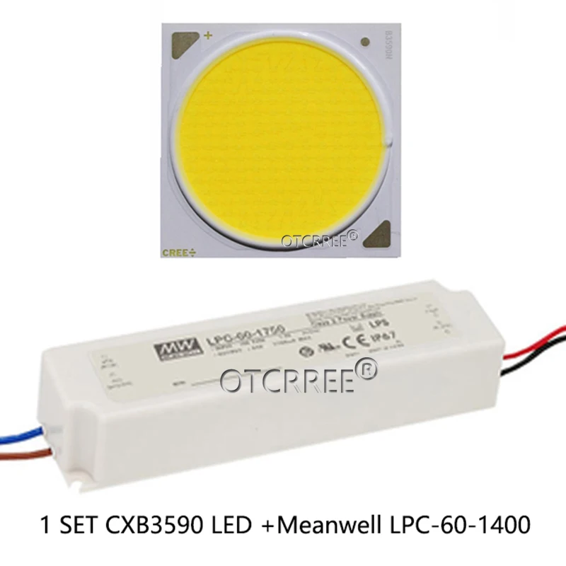 Cree CXB3590 Светодиодная лампа для выращивания растений 3000K 3500K 5000K 80 CRI 36V COB с