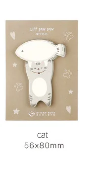 cat Kawaii милые Шиба ину панда кошка наклейка с медведем маркер Закладка блокнот палочка флаги Agenda Sticky Note школьные принадлежности sl1725 - Цвет: cat