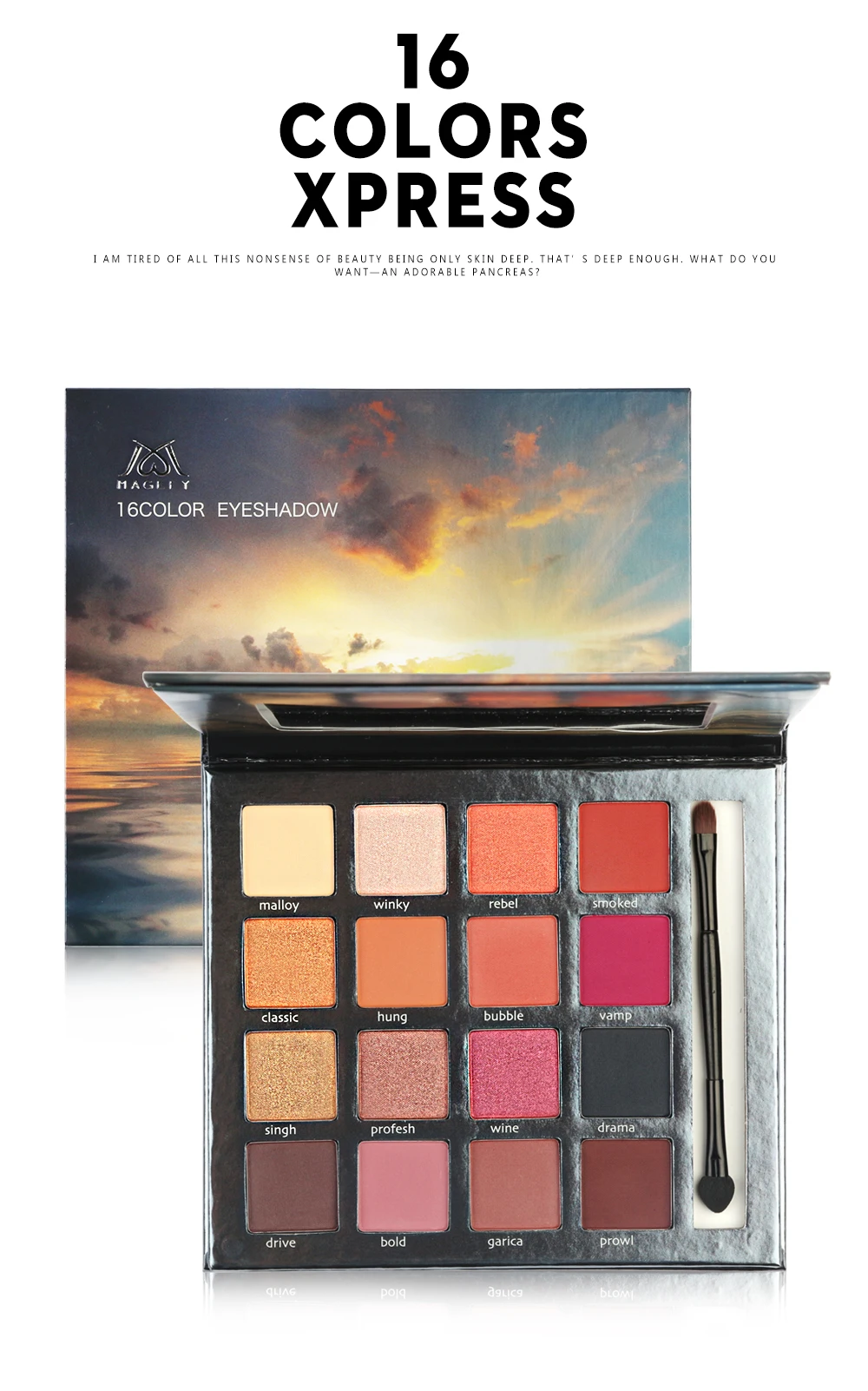 MAANGE блестящие тени для век Palete Make Up Cosmetic долговечный легко носить матовые тени для век Shimmer Sombras Pro Новое поступление Лидер продаж