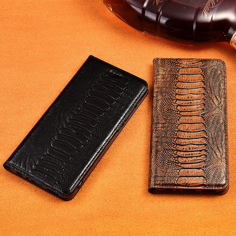 Чехол-книжка из натуральной коровьей кожи с магнитной застежкой для Xiaomi Black Shark 2