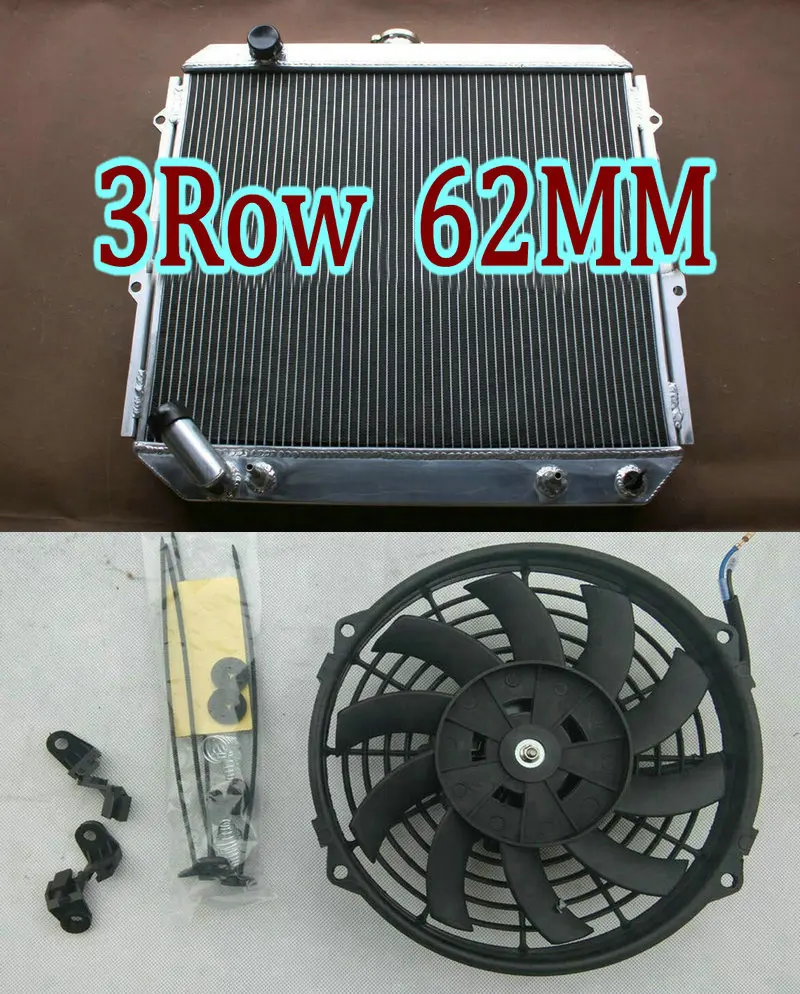 Алюминиевый радиатор + вентилятор для Mitsubishi Pajero/Montero LS/SR L040/V20 NG NH NJ NL NK 3.5L 6G74 V6 V45W/V25W