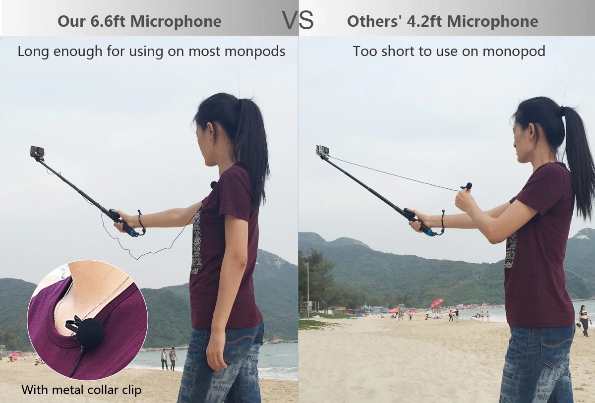 QIUNIU внешний микрофон+ прозрачный Рамный корпус чехол для GoPro Hero 4 3+ 3 Экшн камеры для Go Pro Аксессуары