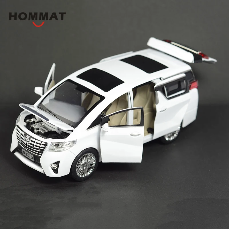 HOMMAT моделирование 1:24 Toyota Alphard MPV литье под давлением игрушечный автомобиль модель