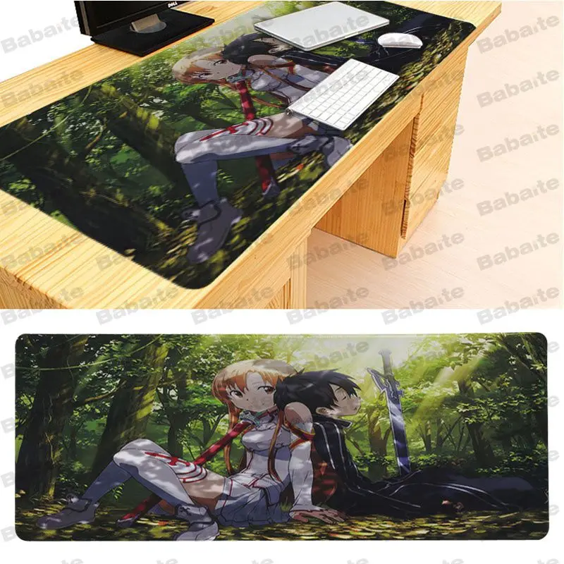 Babaite SAO DIY дизайн игровой с узором коврик для мыши Размер 40x90 см компьютерный |