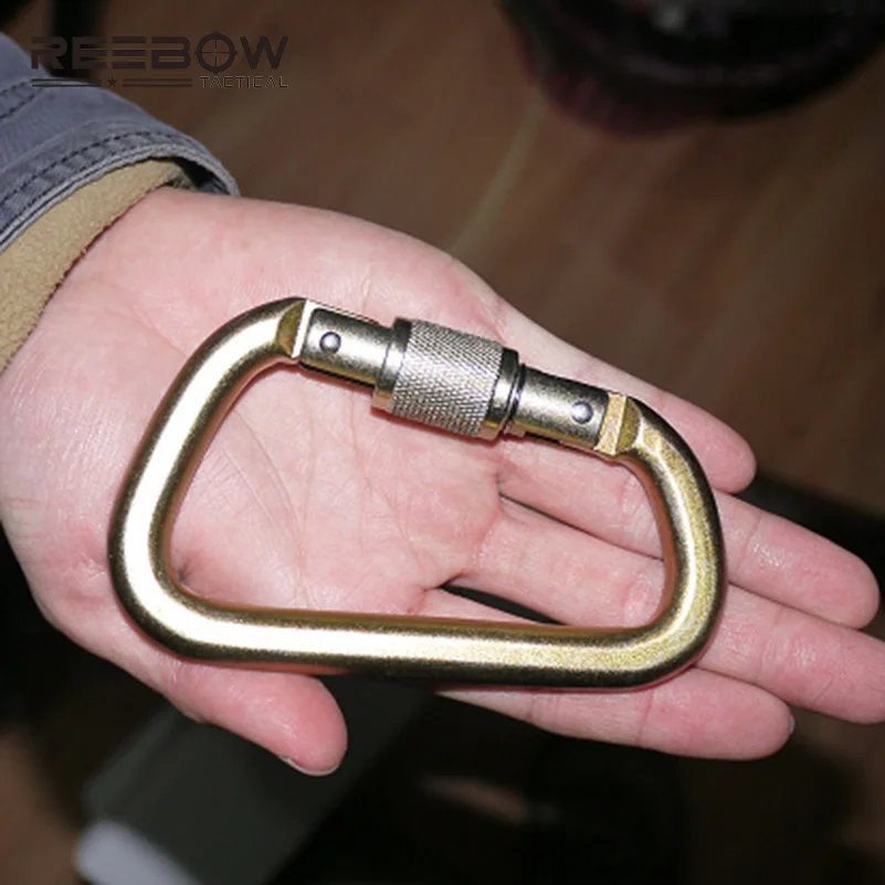 REEBOW тактические скалолазание военный 40KN Карабин Крюк профессиональный открытый